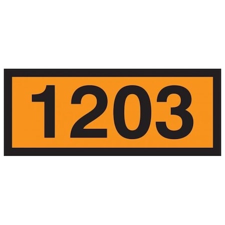 Accuform ORANGE 4DIGIT PANEL 1203 GASOLINE MPR603MG MPR603MG